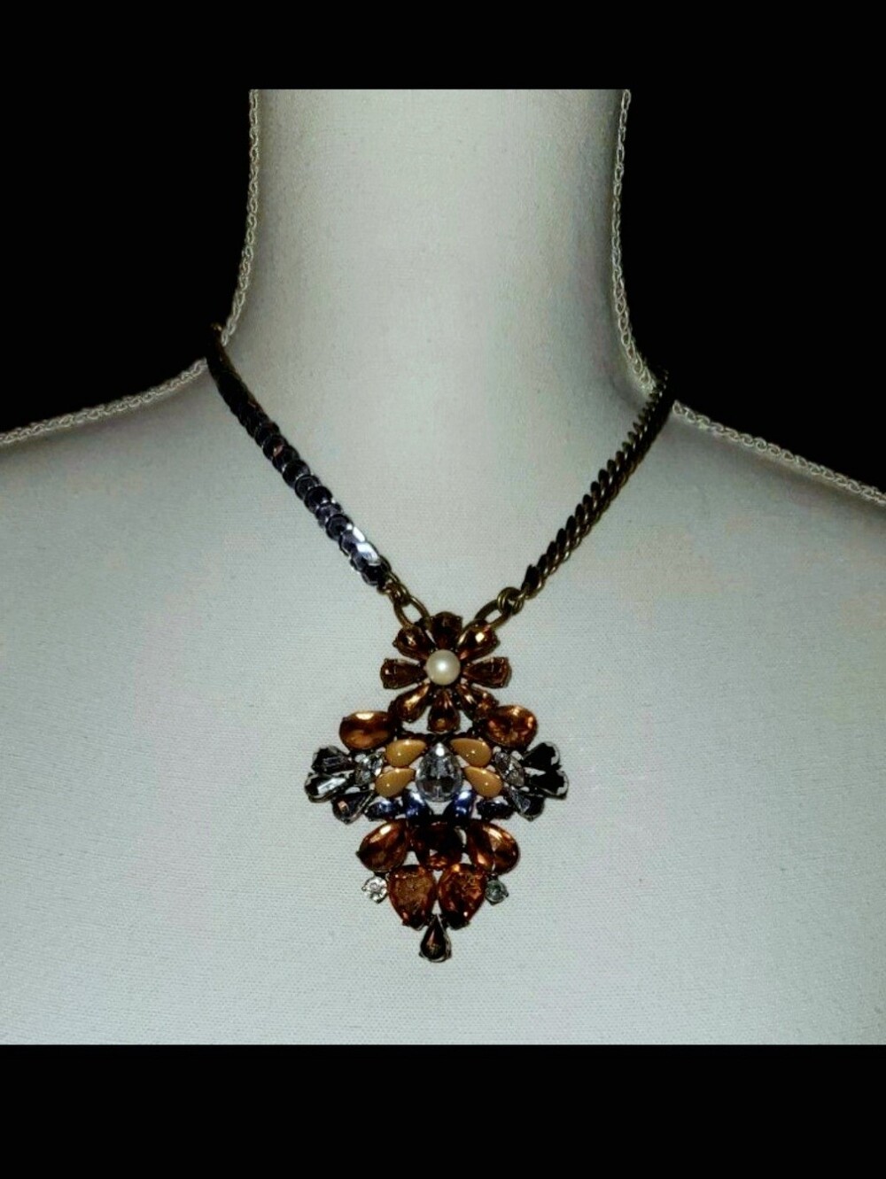 Anthropologie Necklace Jewel Necklace Vintage Anthropologie Jewelry Necklace New - Picture 12 of 12